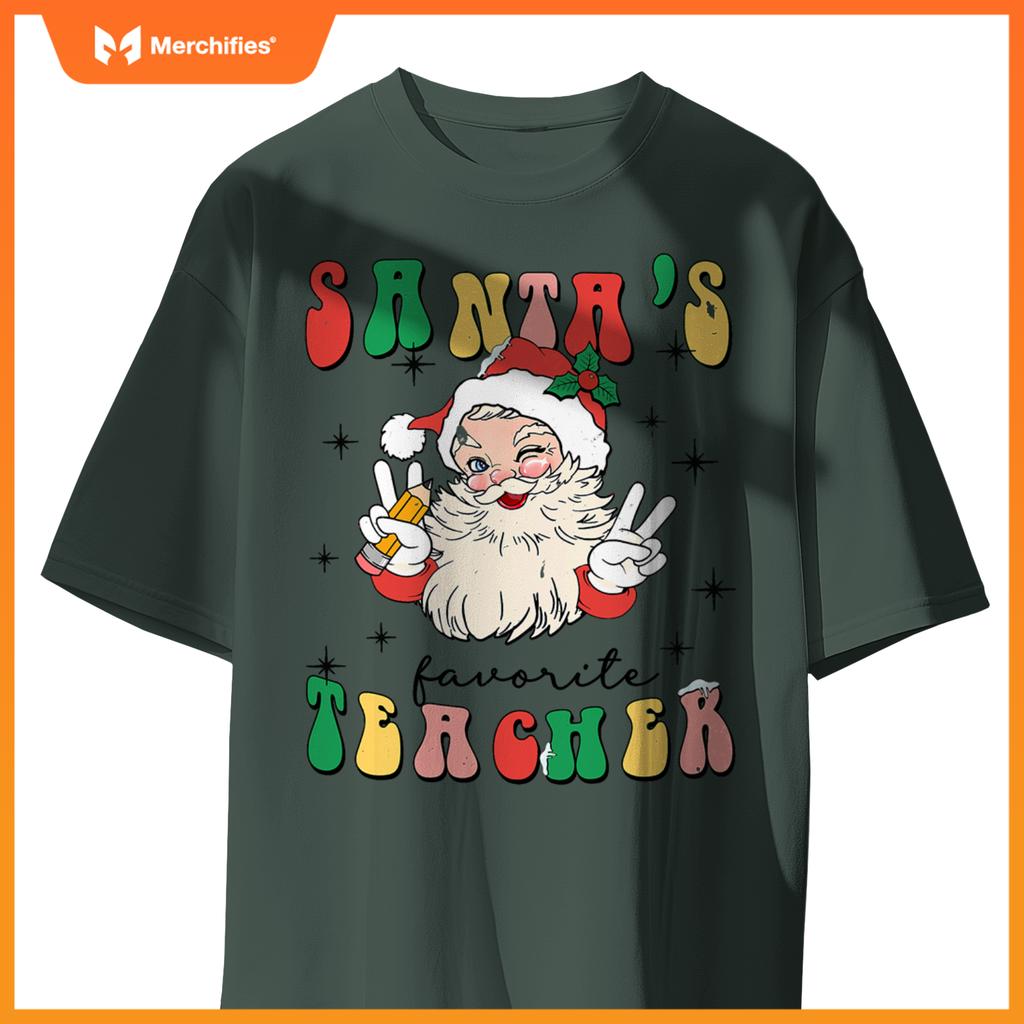Christmas teacher appreciation santas favorite teacher