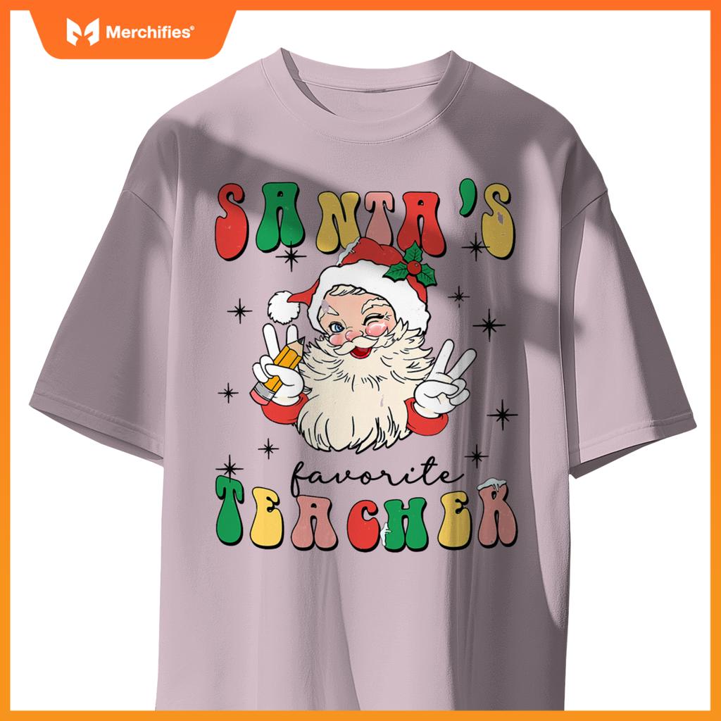 Christmas teacher appreciation santas favorite teacher