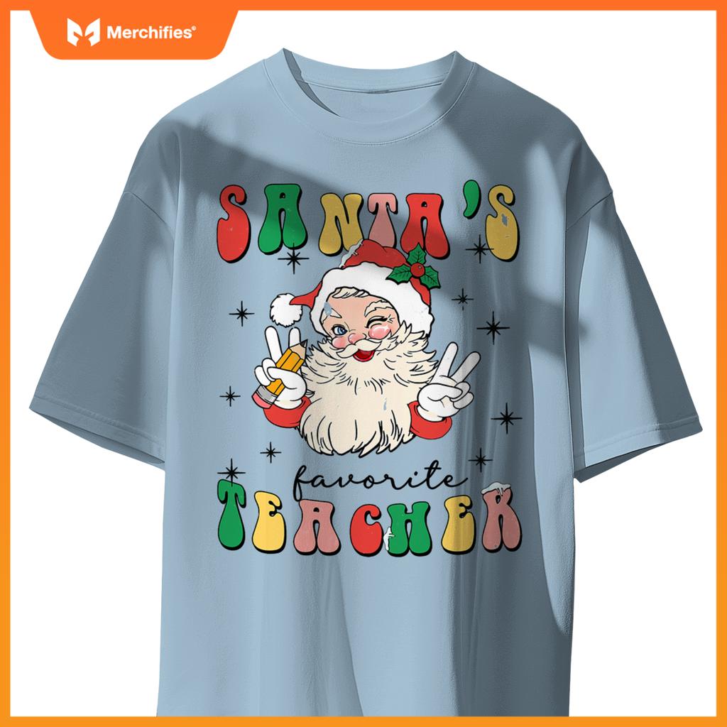 Christmas teacher appreciation santas favorite teacher