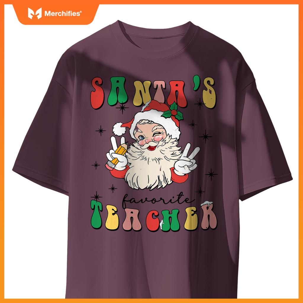 Christmas teacher appreciation santas favorite teacher