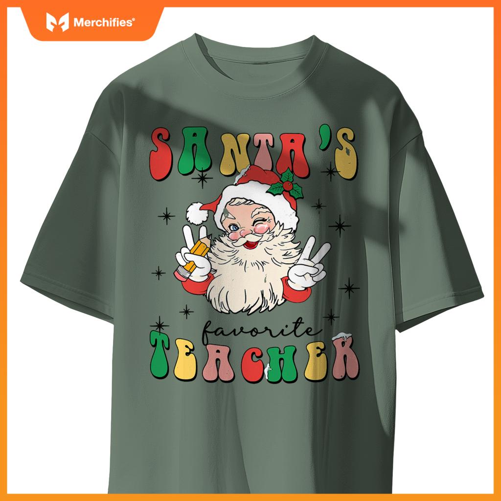 Christmas teacher appreciation santas favorite teacher