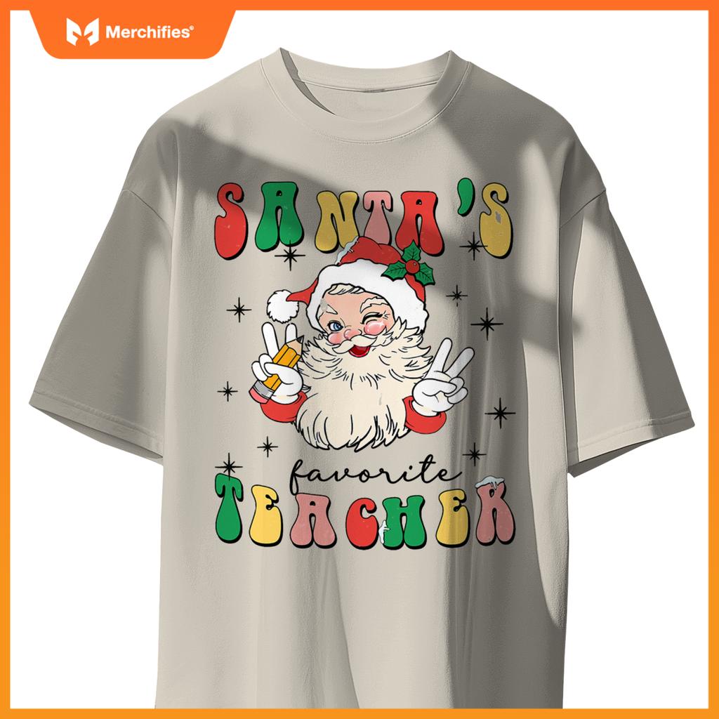 Christmas teacher appreciation santas favorite teacher
