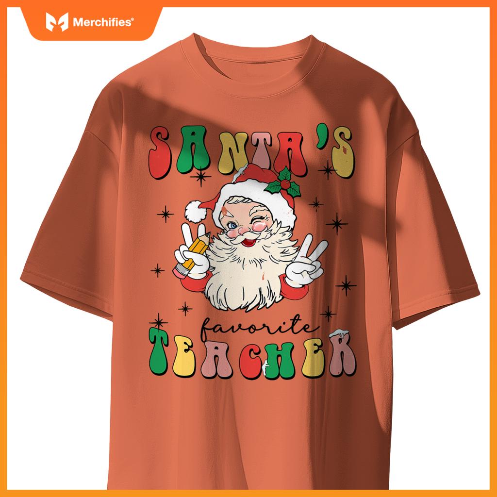 Christmas teacher appreciation santas favorite teacher