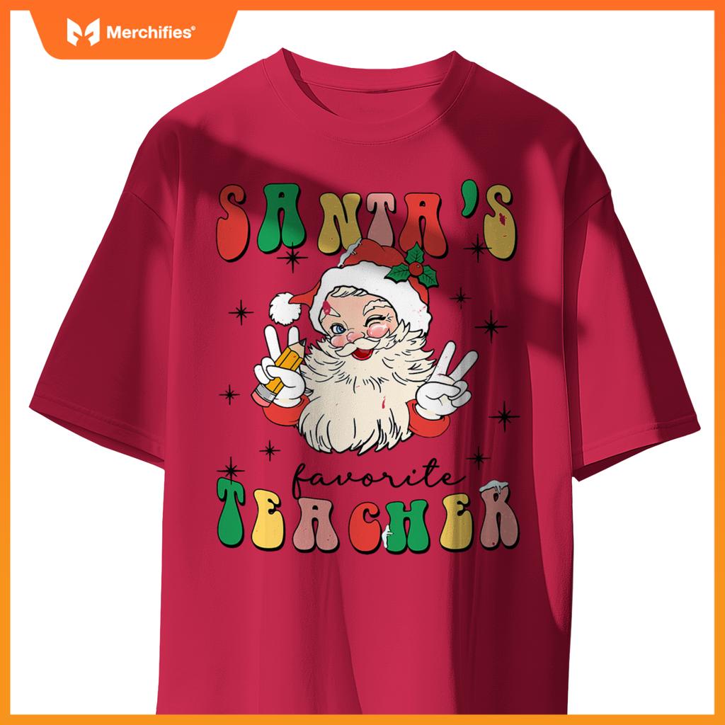 Christmas teacher appreciation santas favorite teacher
