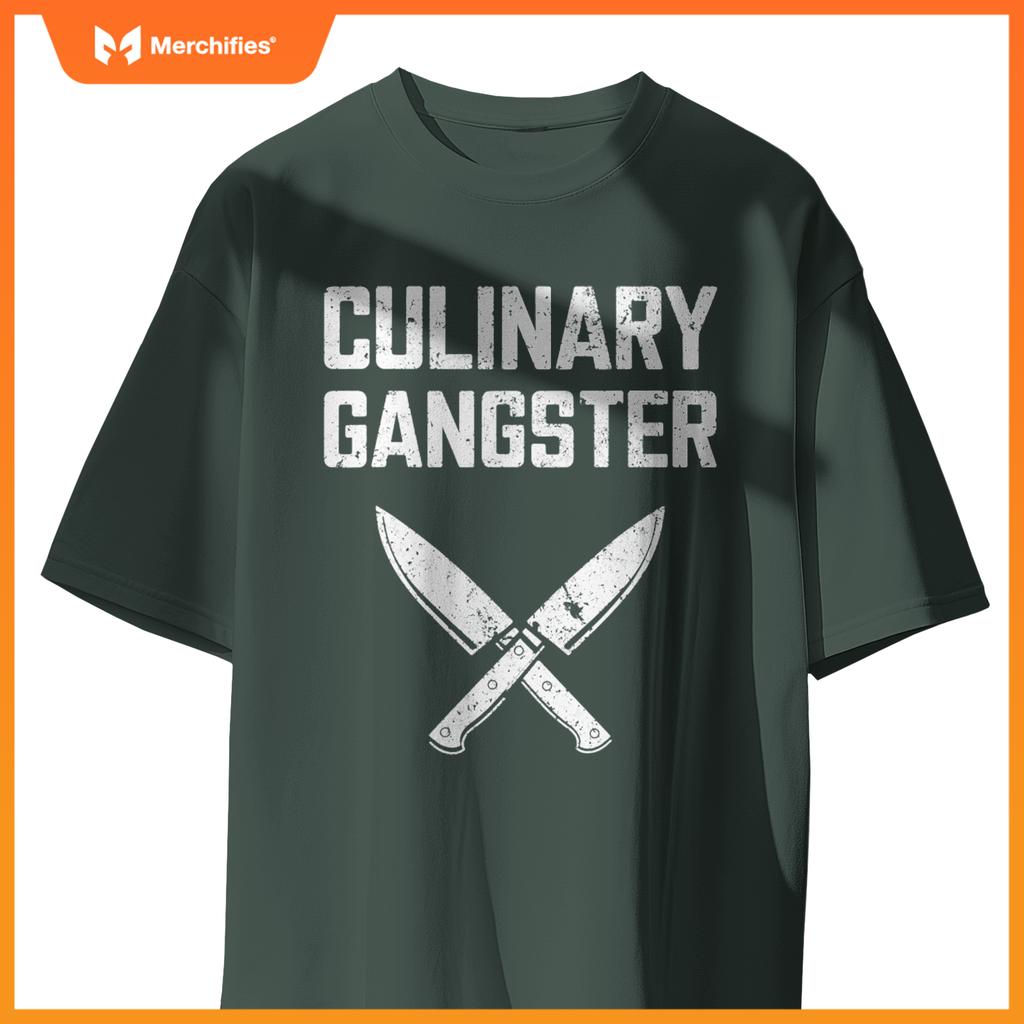 Culinary Gangster  Men Women Culinary Chef Cooking T-Shirt