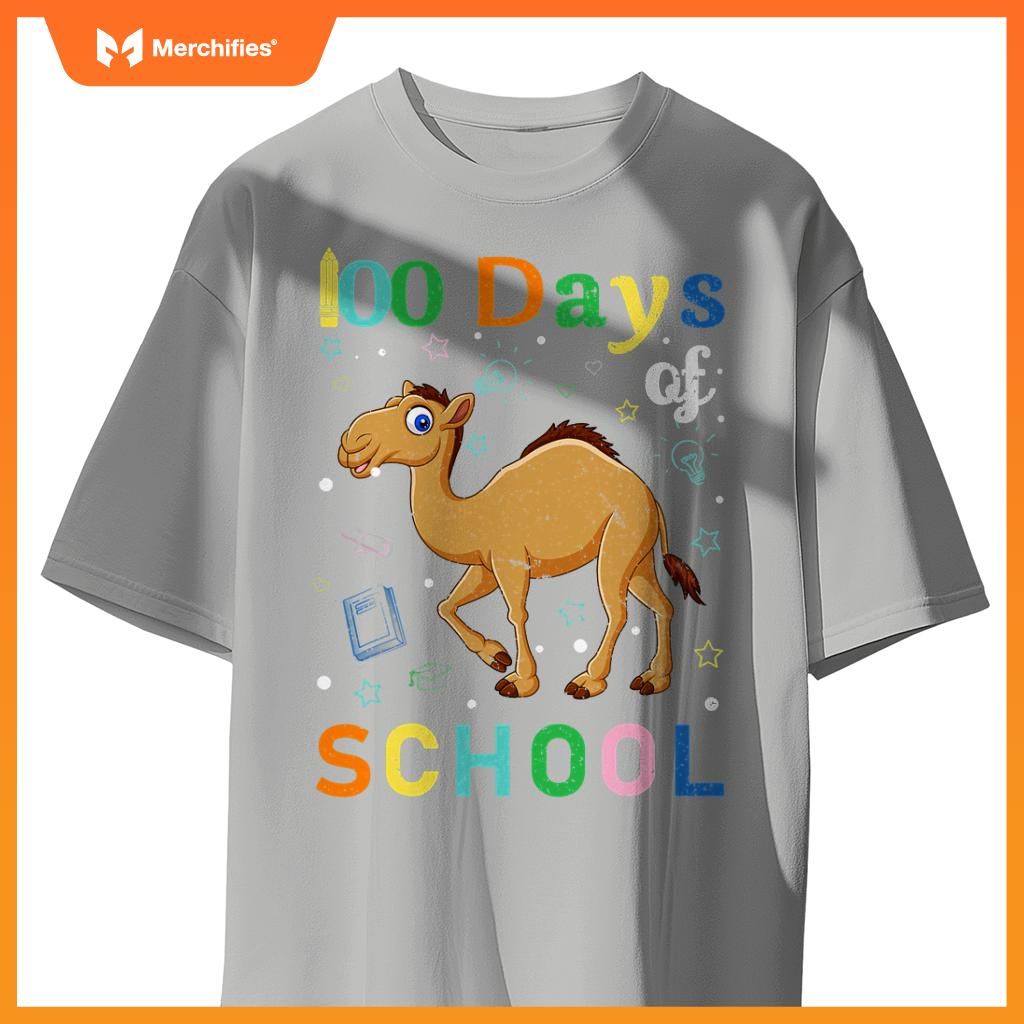 Cute camel lovers teacher student 100th day of school