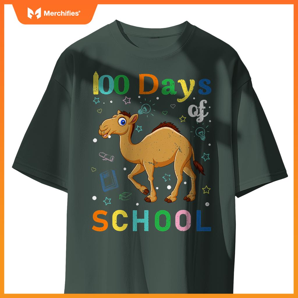 Cute camel lovers teacher student 100th day of school