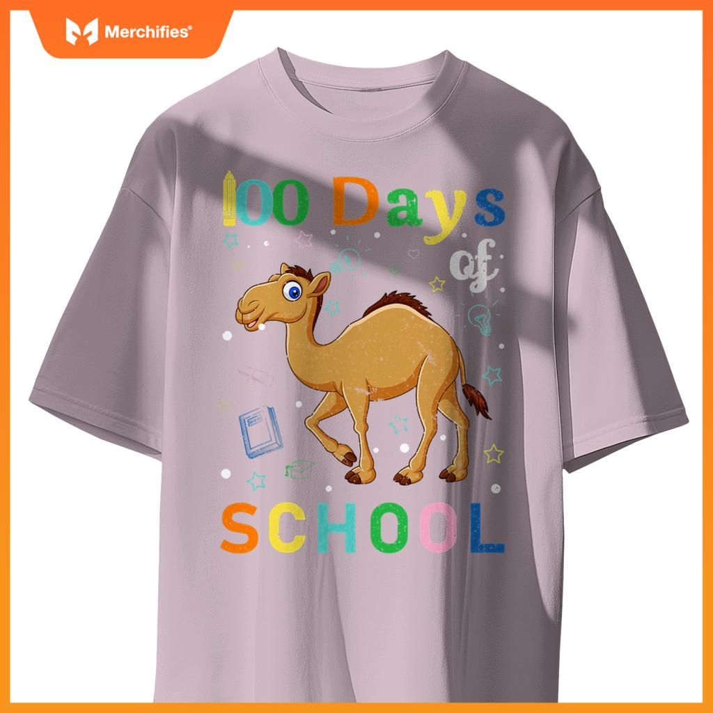 Cute camel lovers teacher student 100th day of school