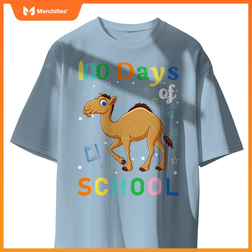 Cute camel lovers teacher student 100th day of school