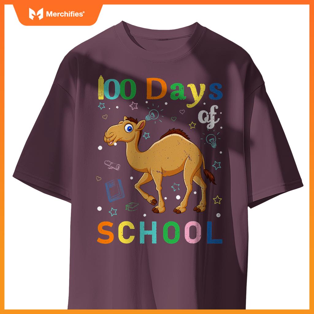 Cute camel lovers teacher student 100th day of school