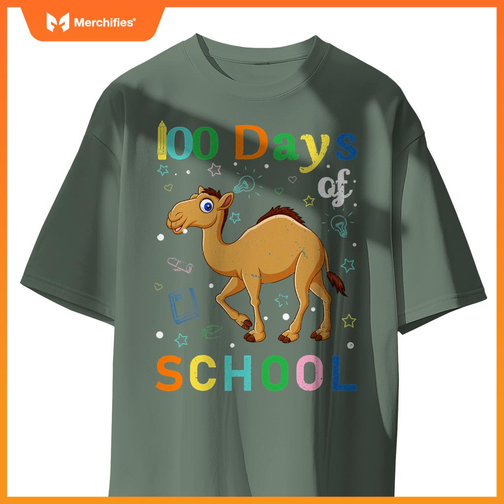Cute camel lovers teacher student 100th day of school