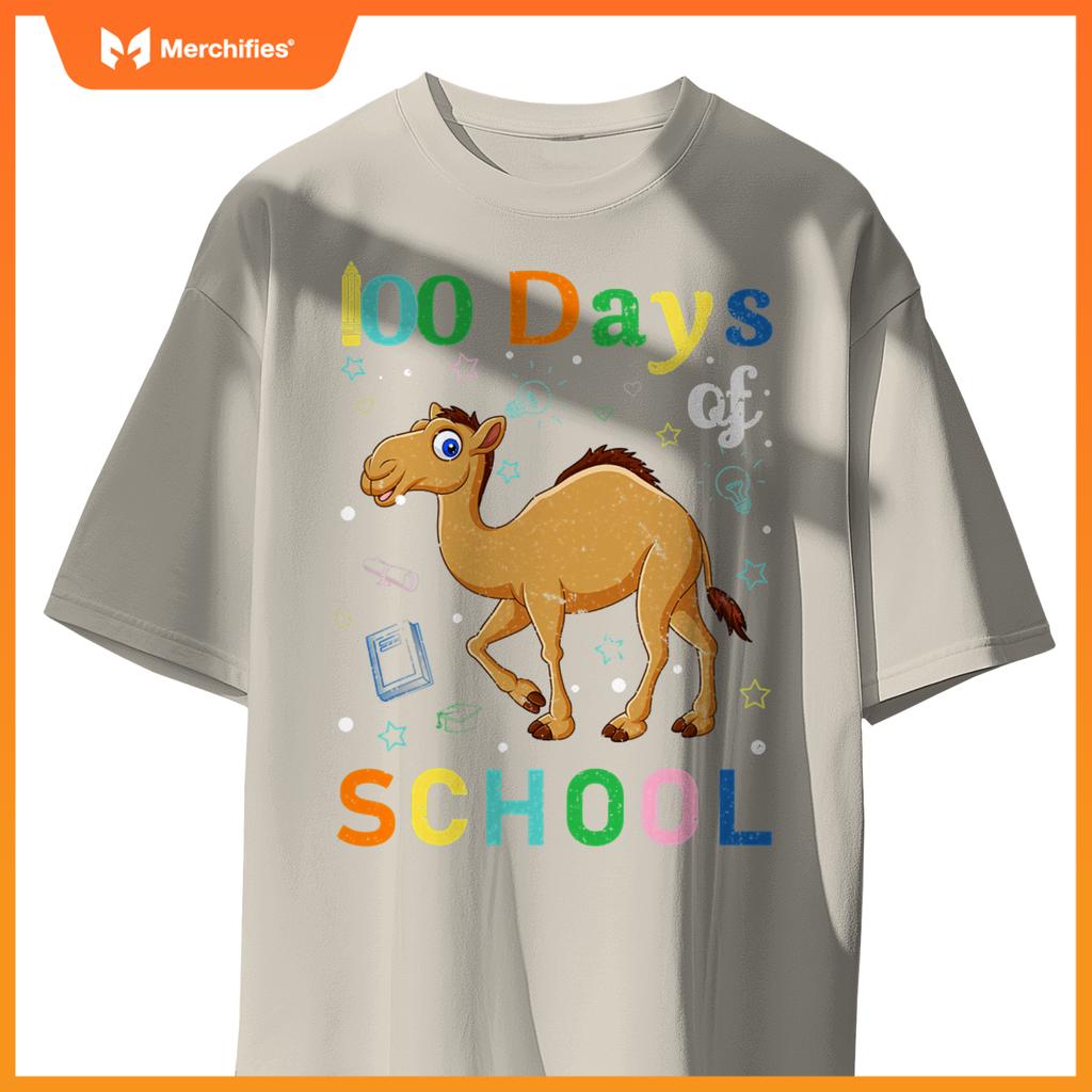 Cute camel lovers teacher student 100th day of school