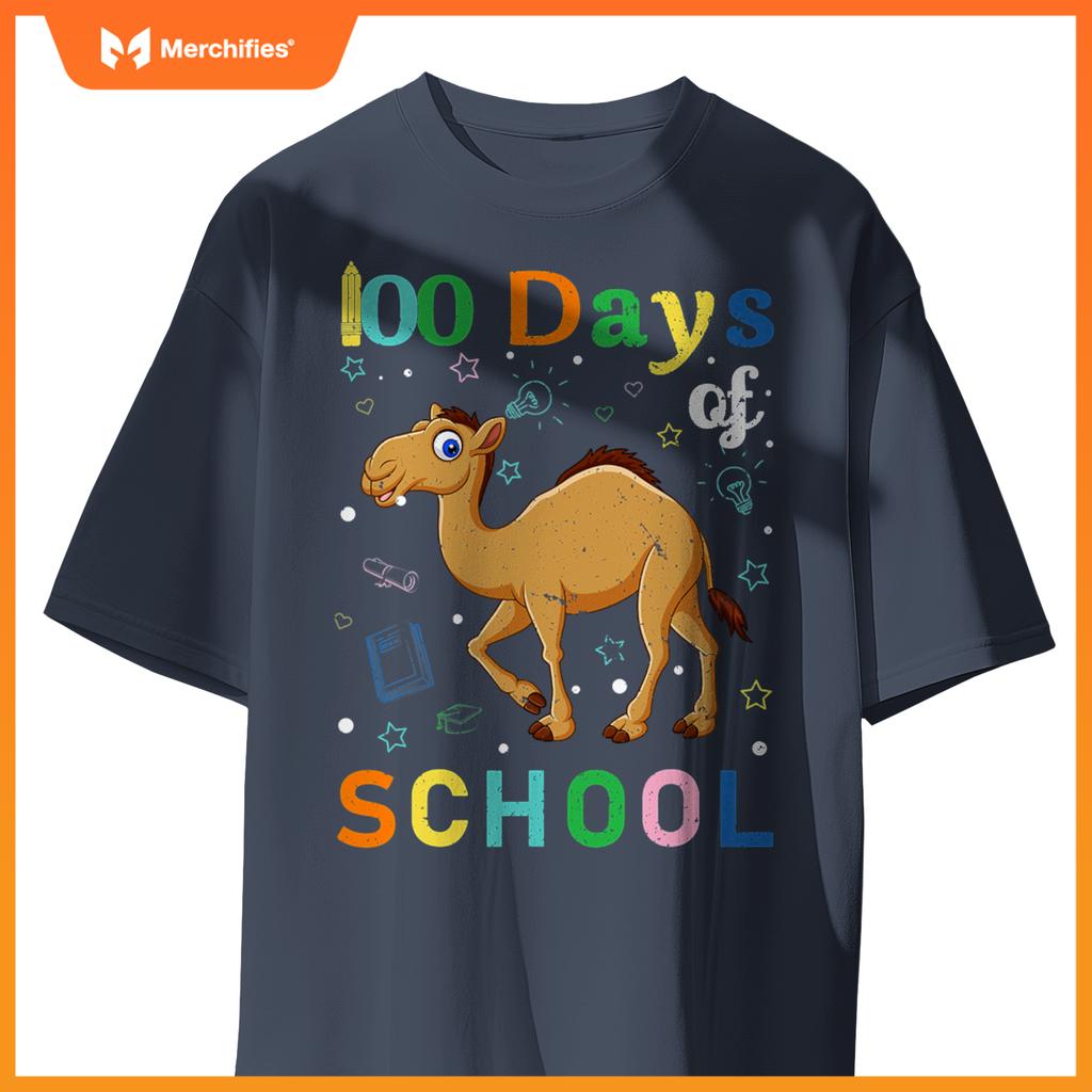 Cute camel lovers teacher student 100th day of school
