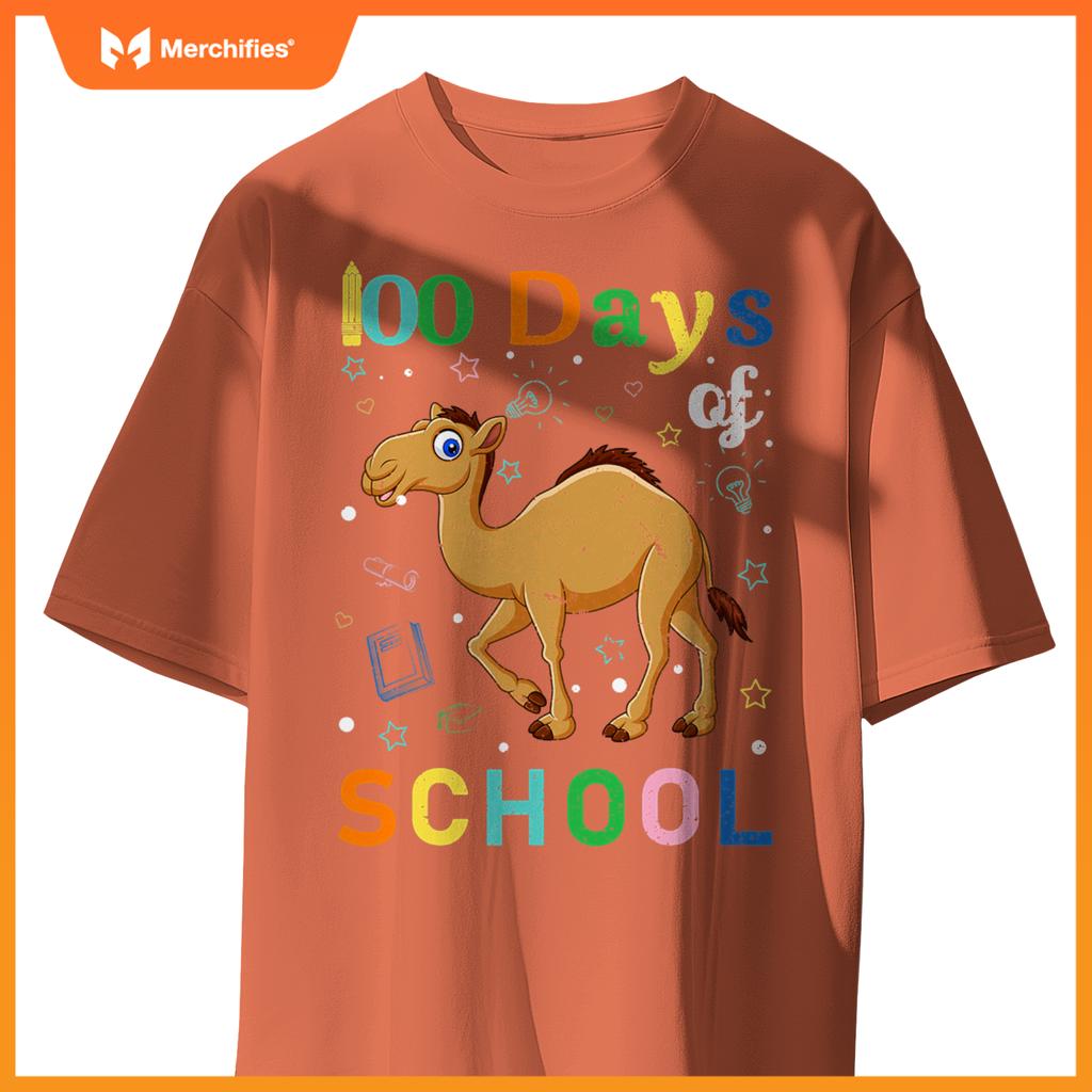 Cute camel lovers teacher student 100th day of school
