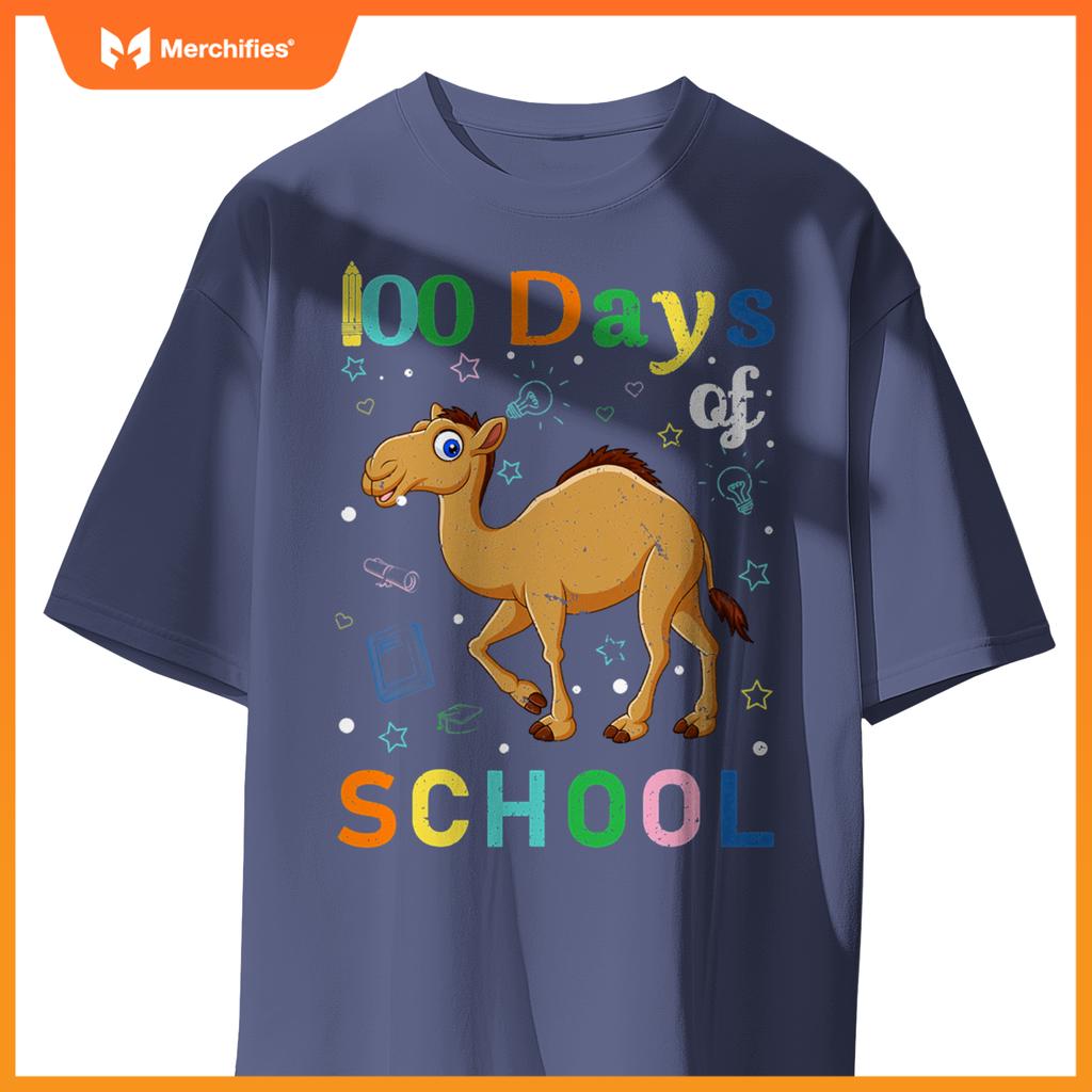 Cute camel lovers teacher student 100th day of school