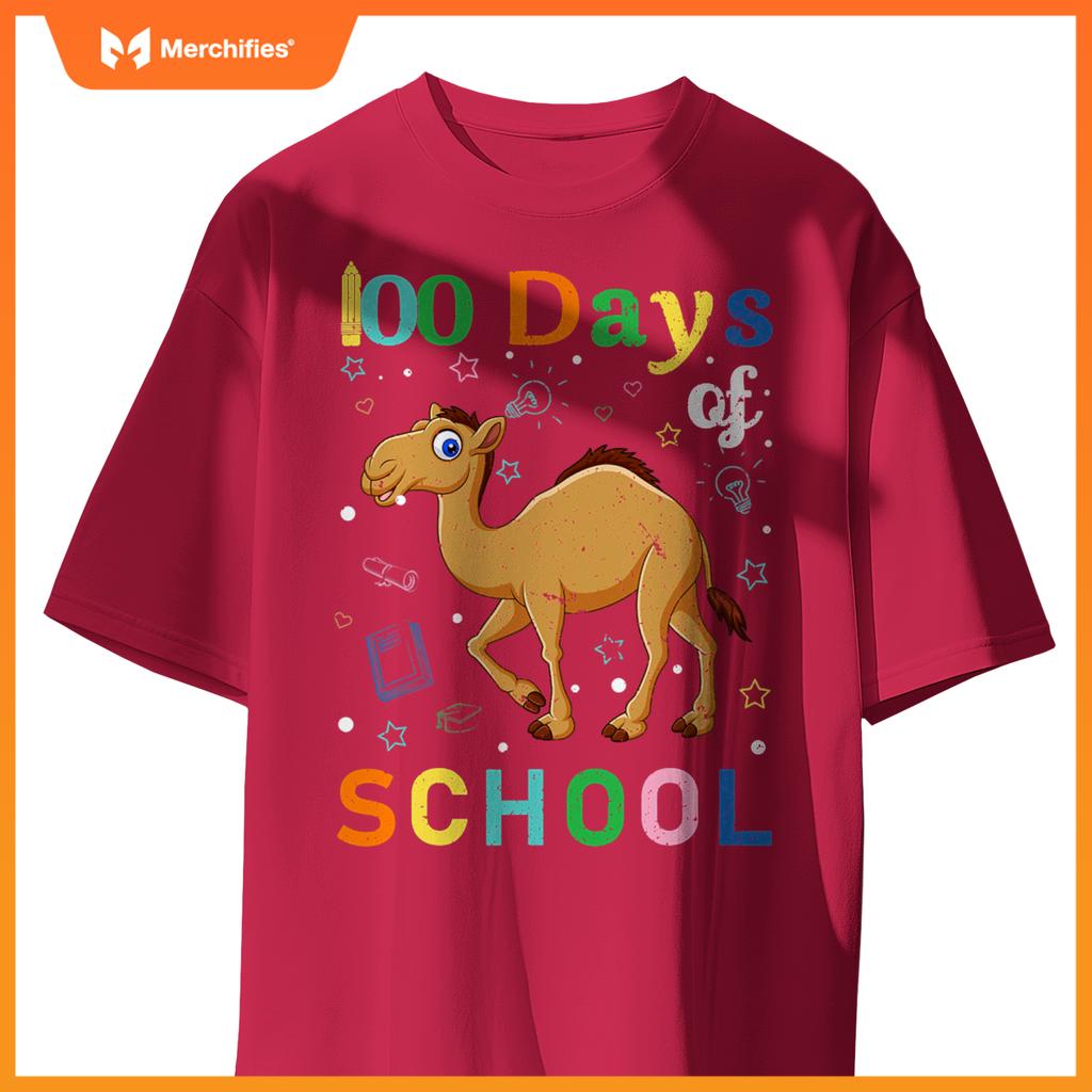 Cute camel lovers teacher student 100th day of school