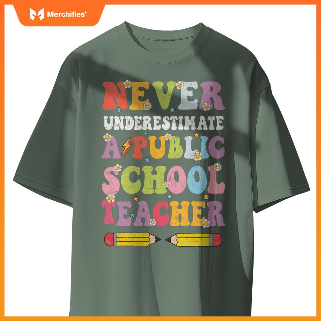 Cute groovy never underestimate a public school teacher