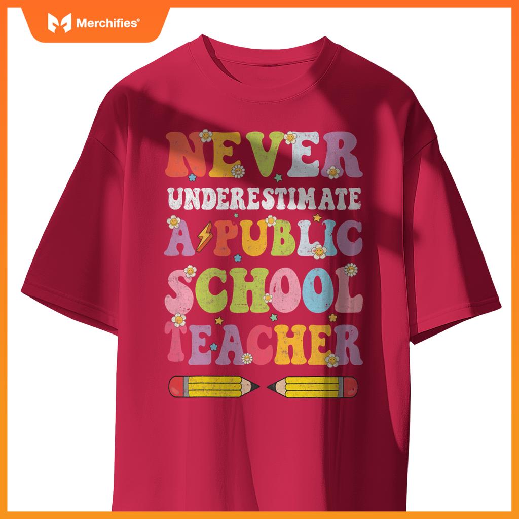 Cute groovy never underestimate a public school teacher
