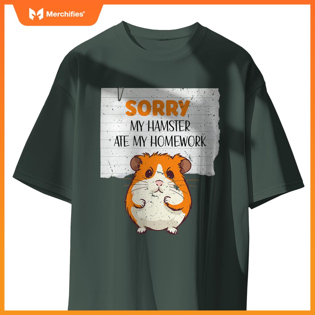 Cute hamster kids teacher sorry my hamster ate my homework