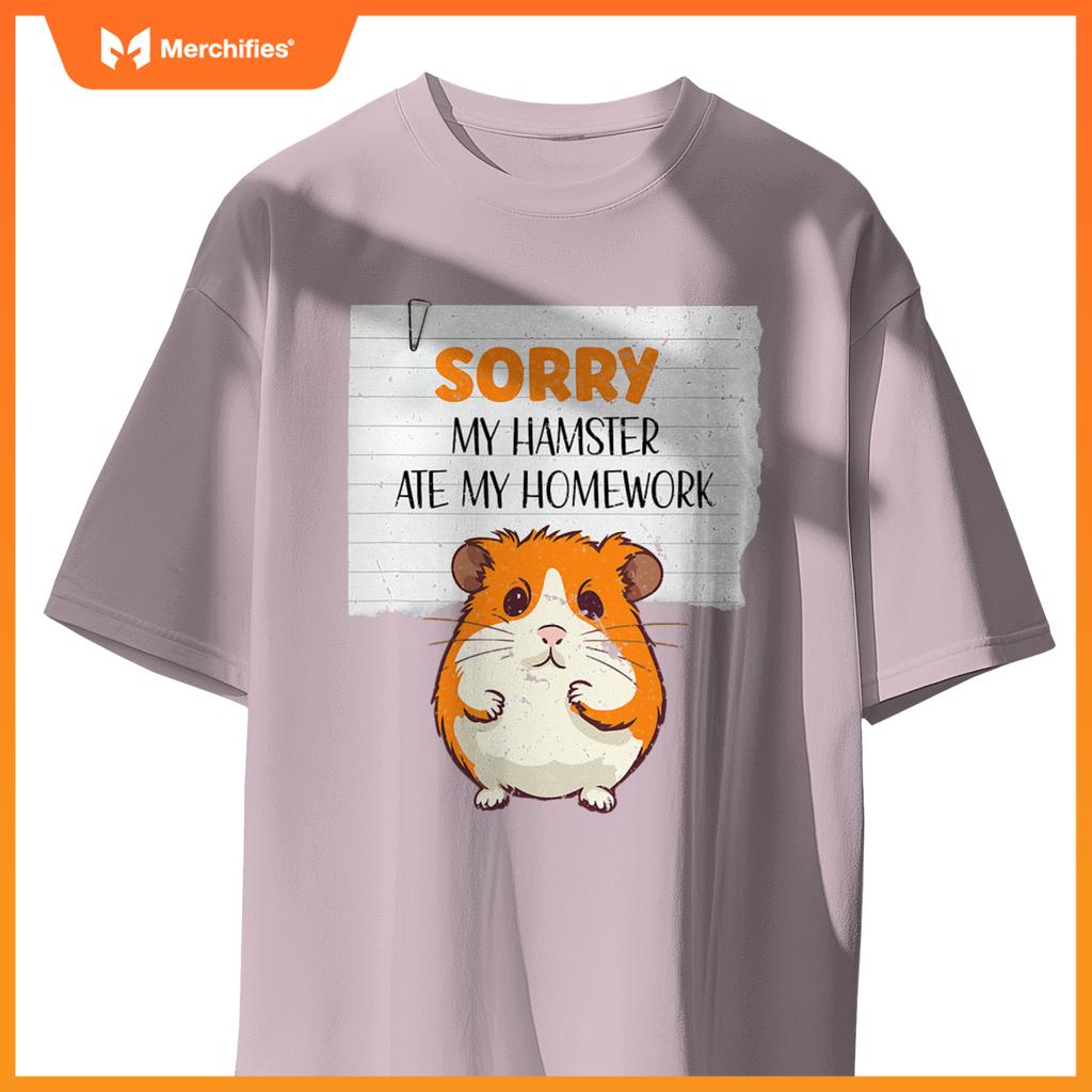 Cute hamster kids teacher sorry my hamster ate my homework