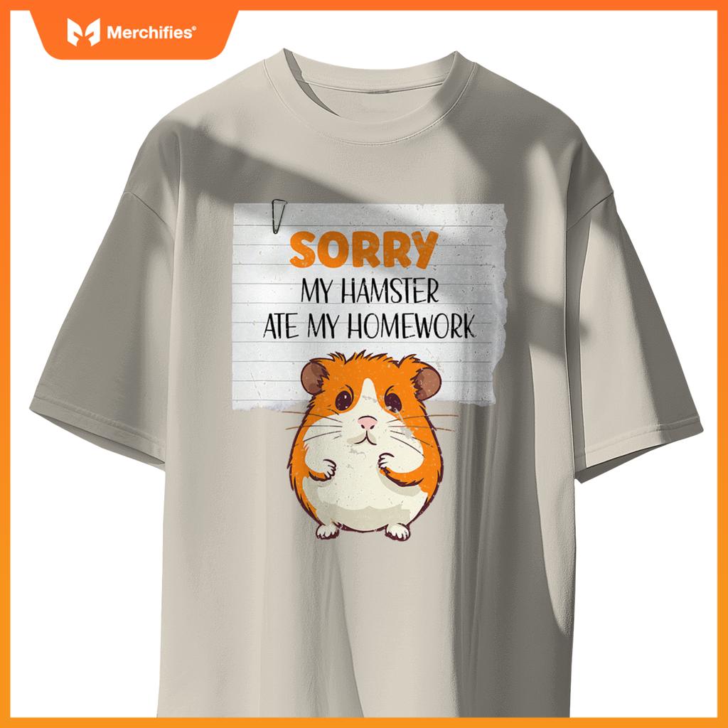 Cute hamster kids teacher sorry my hamster ate my homework