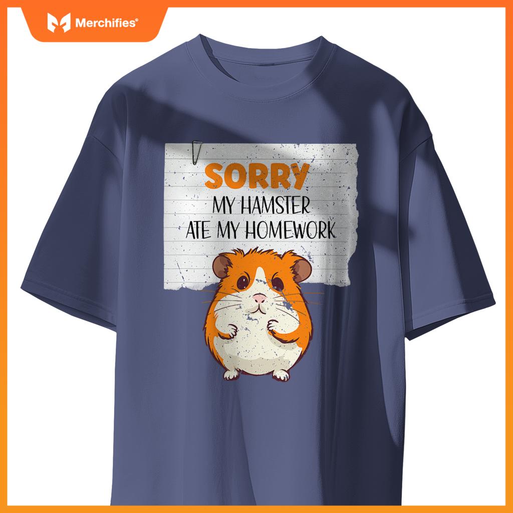 Cute hamster kids teacher sorry my hamster ate my homework