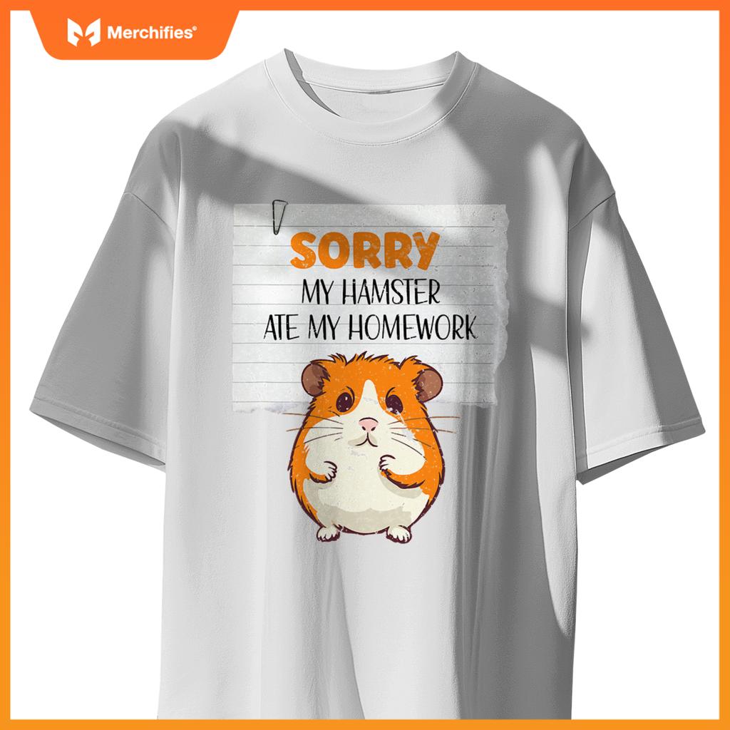 Cute hamster kids teacher sorry my hamster ate my homework