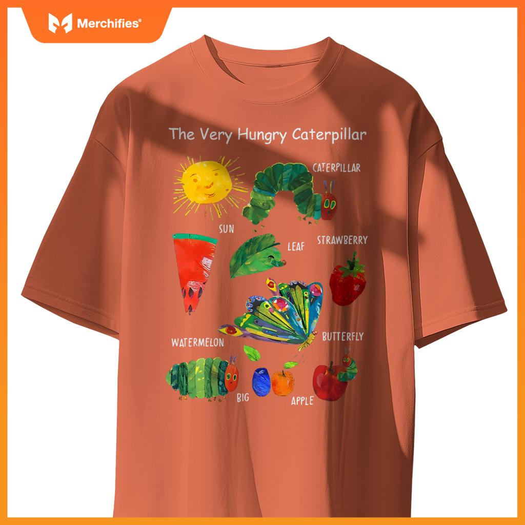 Cute hungry caterpillar teacher kindergarten back to school