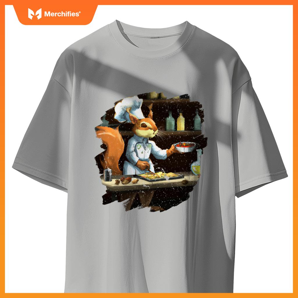 Cute Squirrel Chef Cooking Food Squirrel T-Shirt