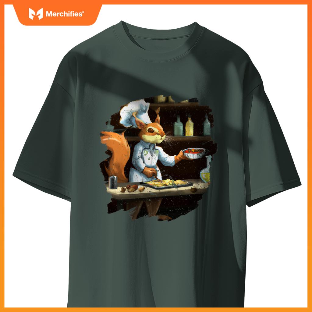 Cute Squirrel Chef Cooking Food Squirrel T-Shirt