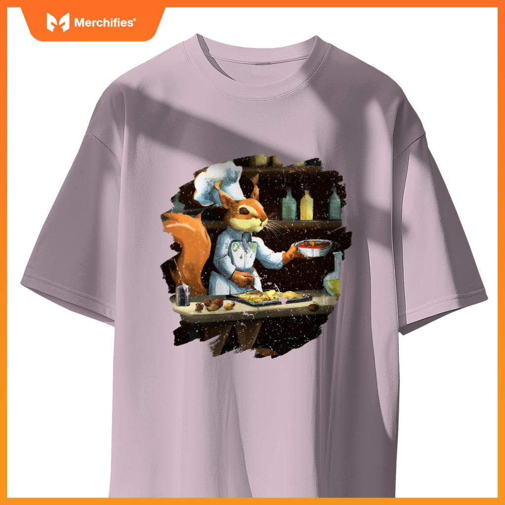 Cute Squirrel Chef Cooking Food Squirrel T-Shirt