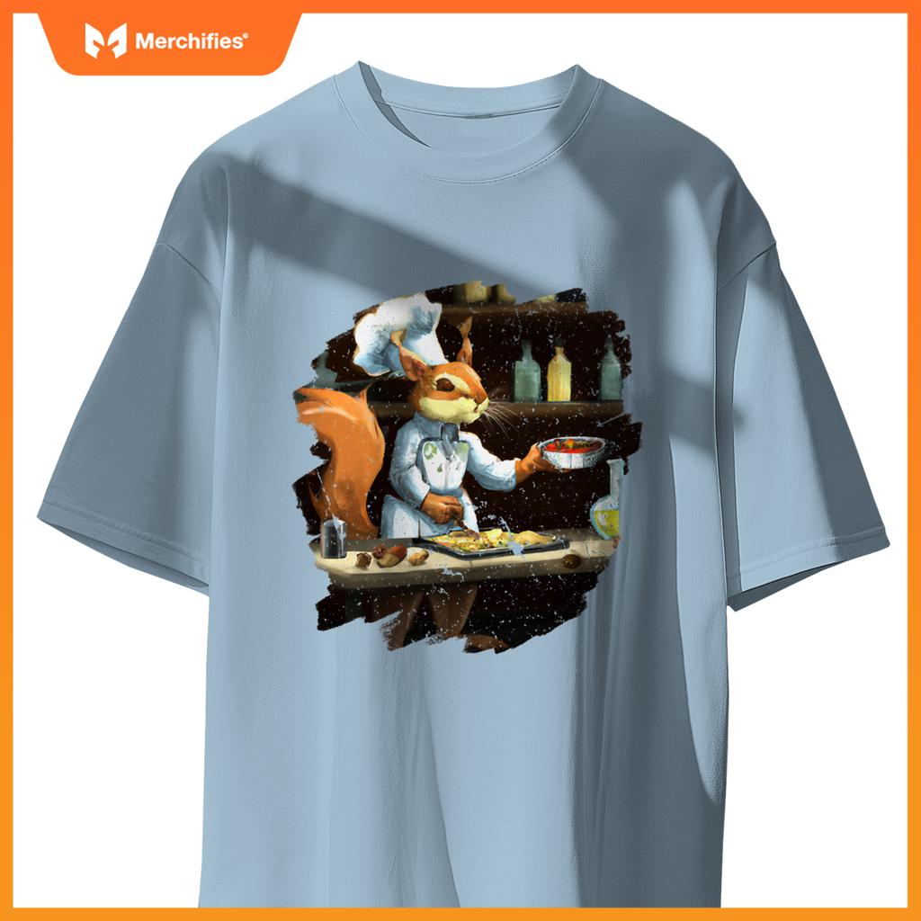 Cute Squirrel Chef Cooking Food Squirrel T-Shirt