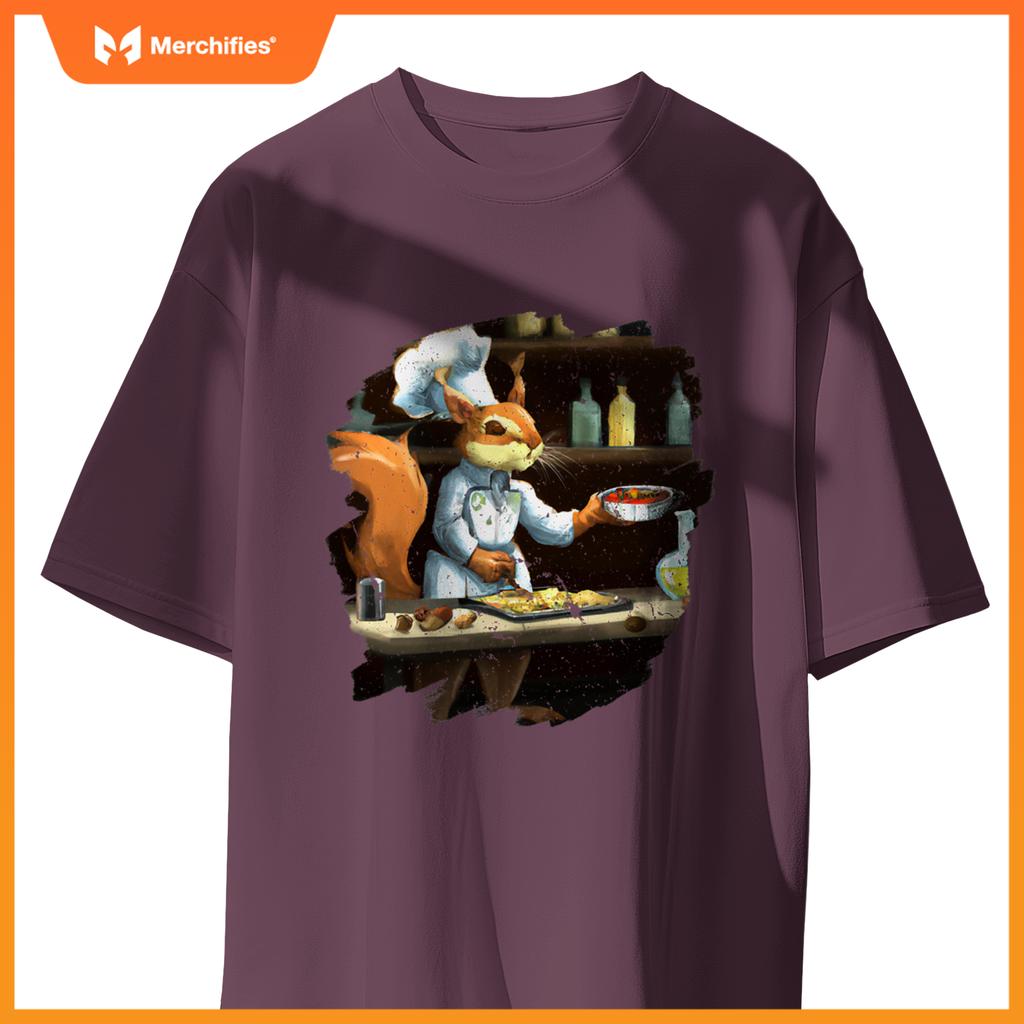 Cute Squirrel Chef Cooking Food Squirrel T-Shirt