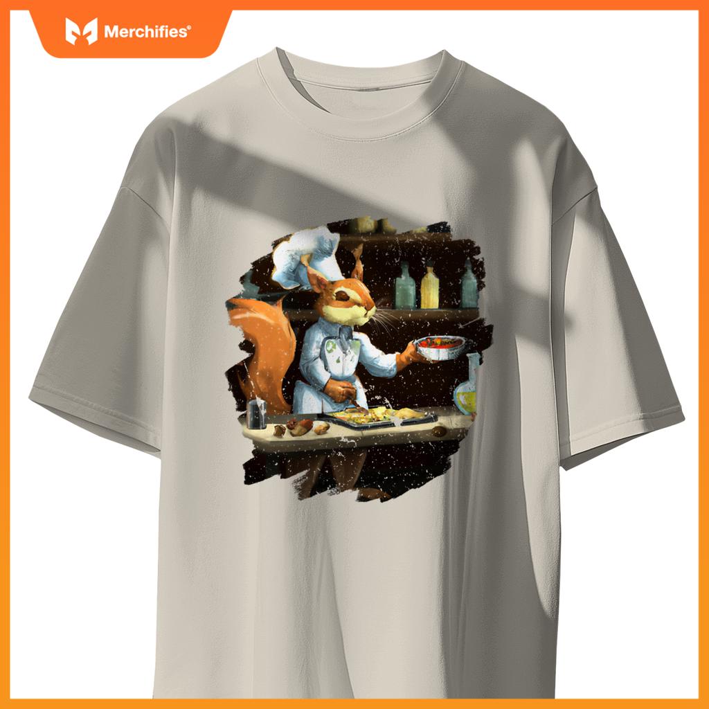 Cute Squirrel Chef Cooking Food Squirrel T-Shirt