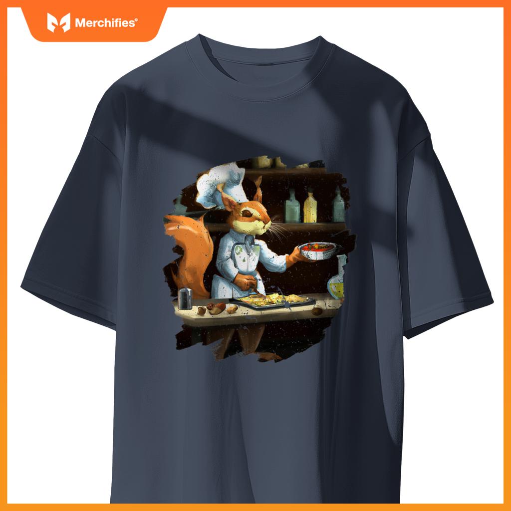 Cute Squirrel Chef Cooking Food Squirrel T-Shirt
