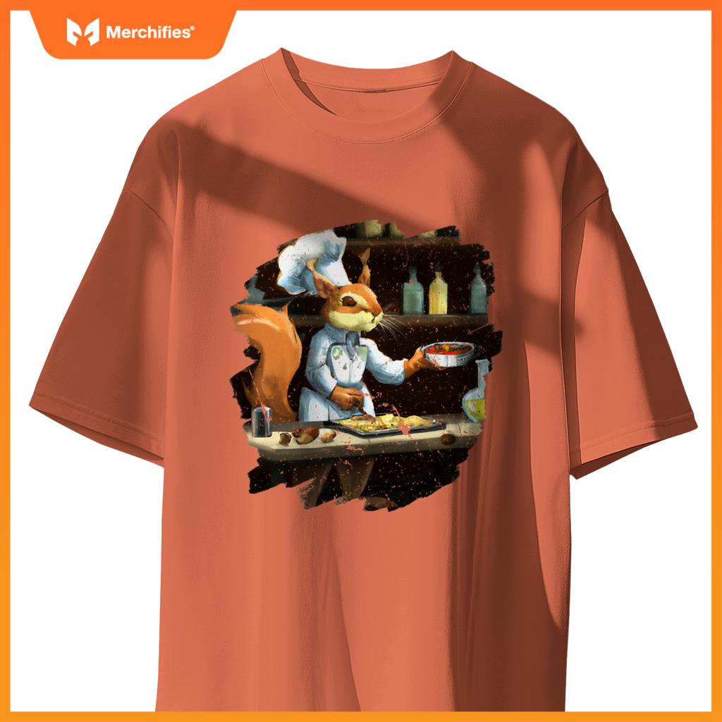Cute Squirrel Chef Cooking Food Squirrel T-Shirt