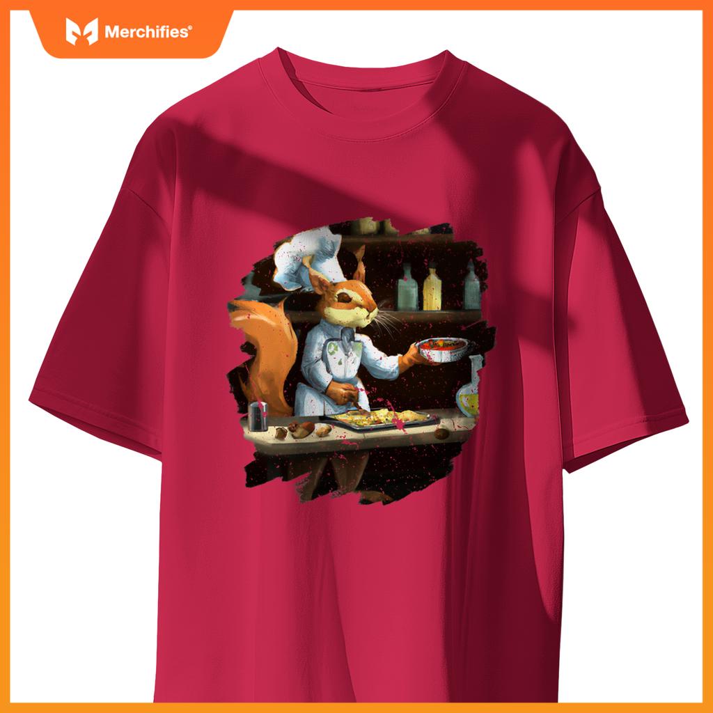 Cute Squirrel Chef Cooking Food Squirrel T-Shirt