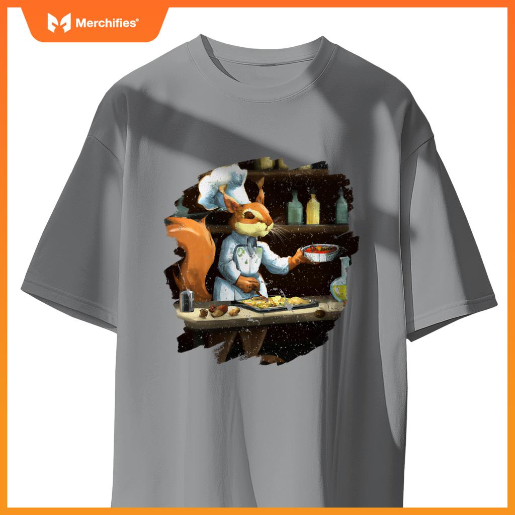Cute Squirrel Chef Cooking Food Squirrel T-Shirt