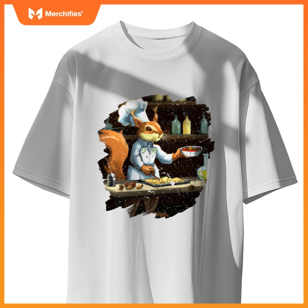Cute Squirrel Chef Cooking Food Squirrel T-Shirt