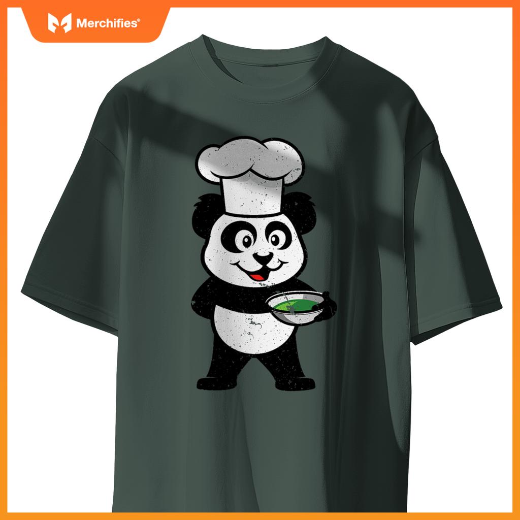 Cute Union Baker Panda Cute Cartoon Chef  Idea T-Shirt