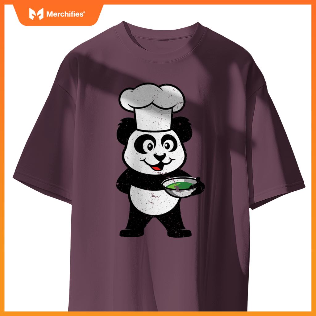 Cute Union Baker Panda Cute Cartoon Chef  Idea T-Shirt
