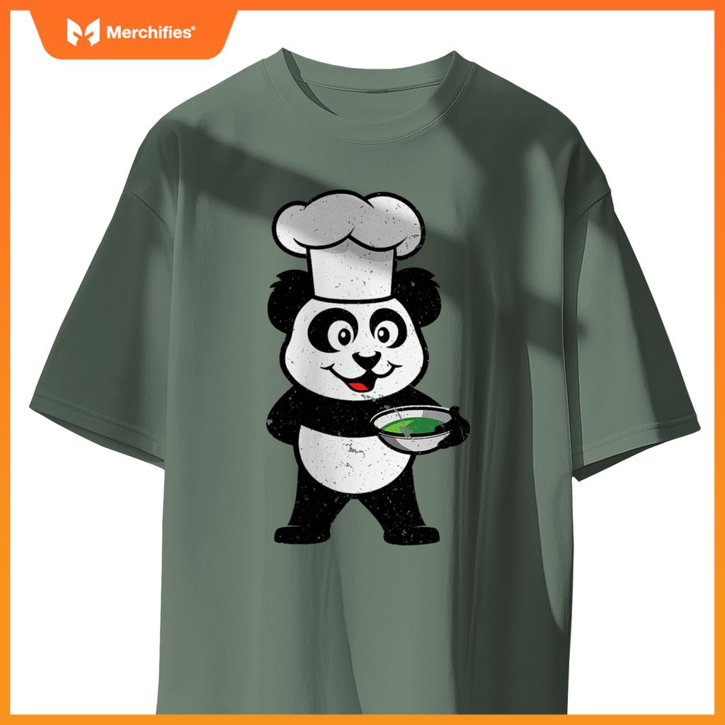 Cute Union Baker Panda Cute Cartoon Chef  Idea T-Shirt