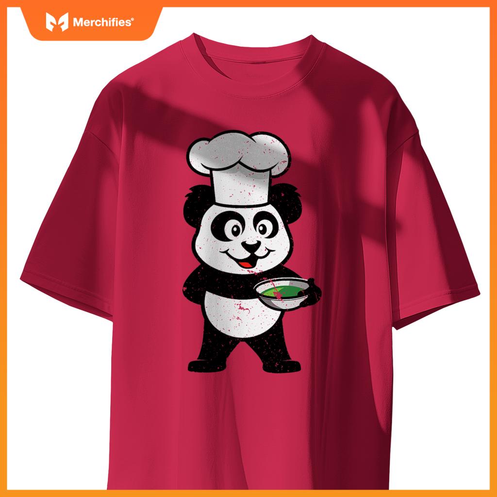 Cute Union Baker Panda Cute Cartoon Chef  Idea T-Shirt
