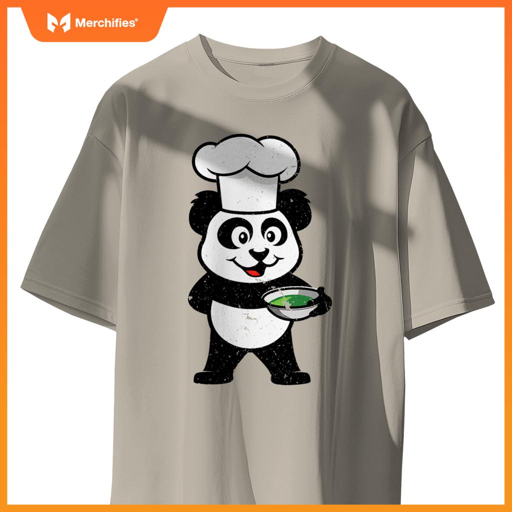 Cute Union Baker Panda Cute Cartoon Chef  Idea T-Shirt