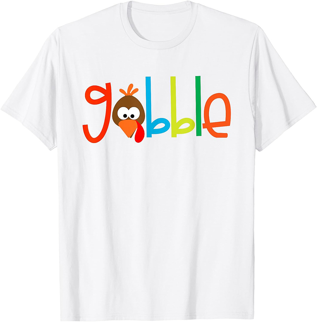 Thanksgiving Turkey face Turkey Day Gobble T-Shirt