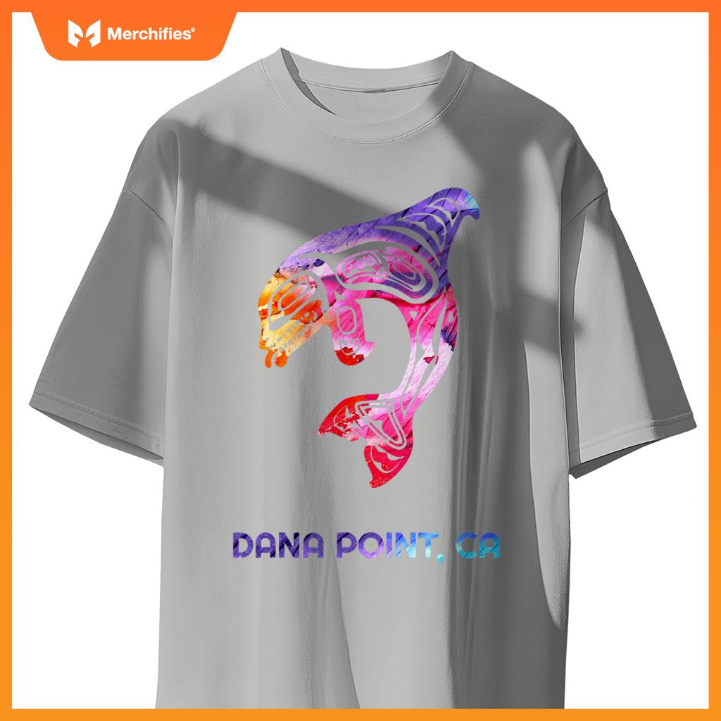 Dana point calinia orca killer whale native american t-shirt