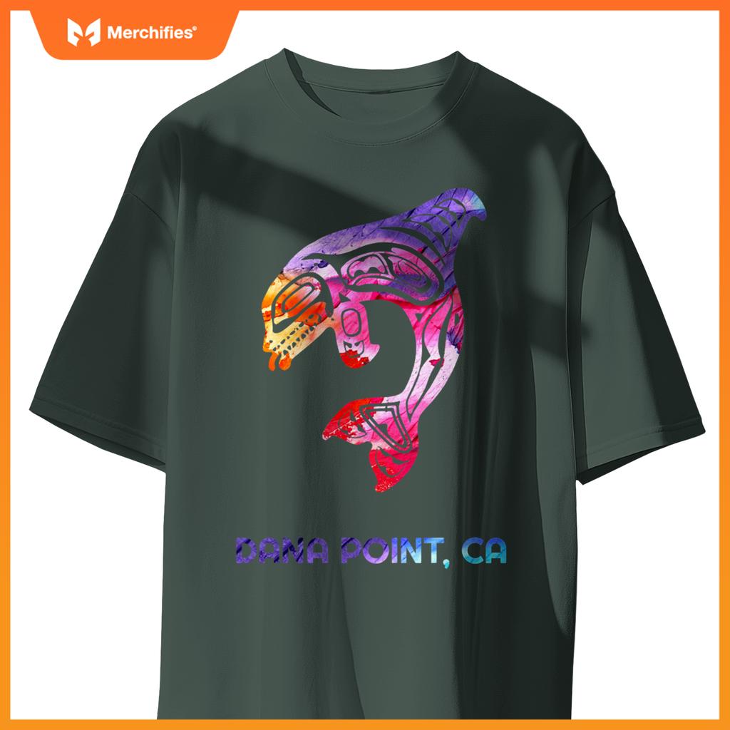 Dana point calinia orca killer whale native american t-shirt