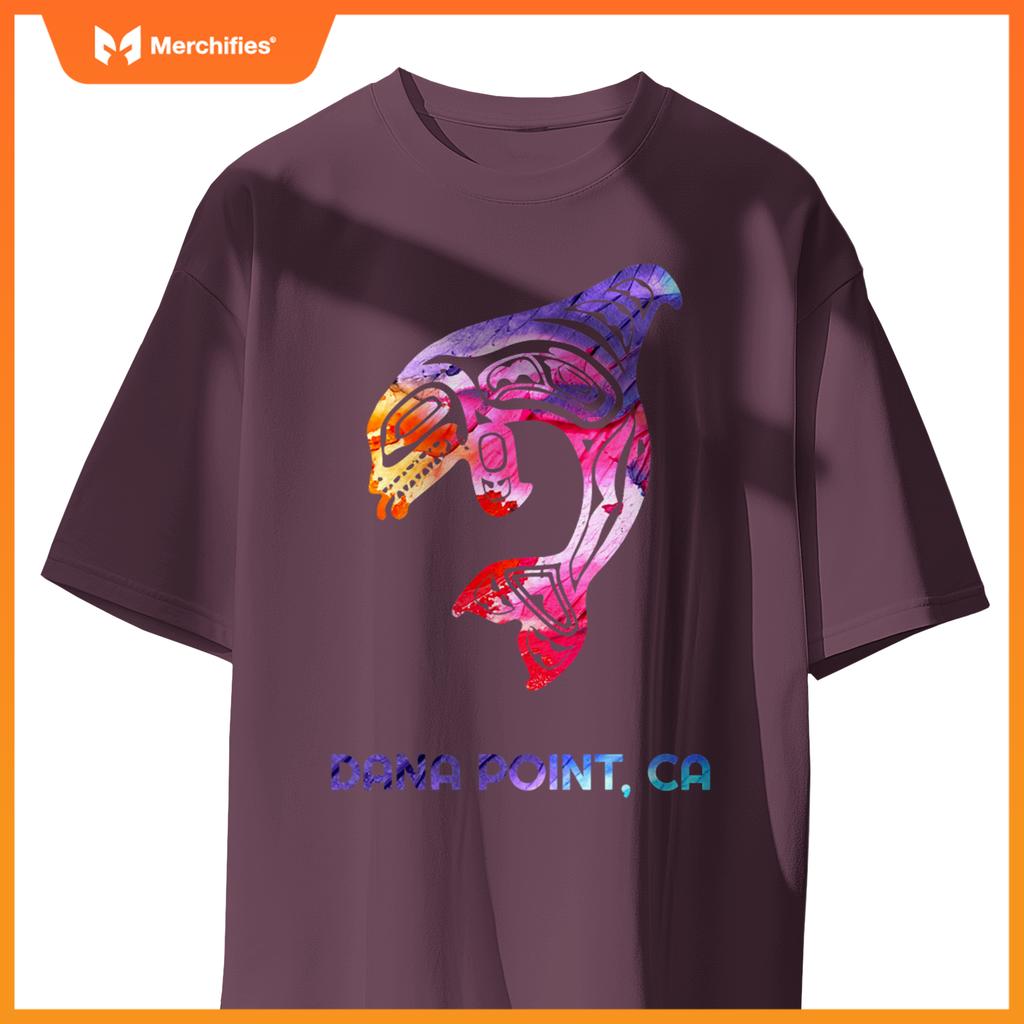 Dana point calinia orca killer whale native american t-shirt