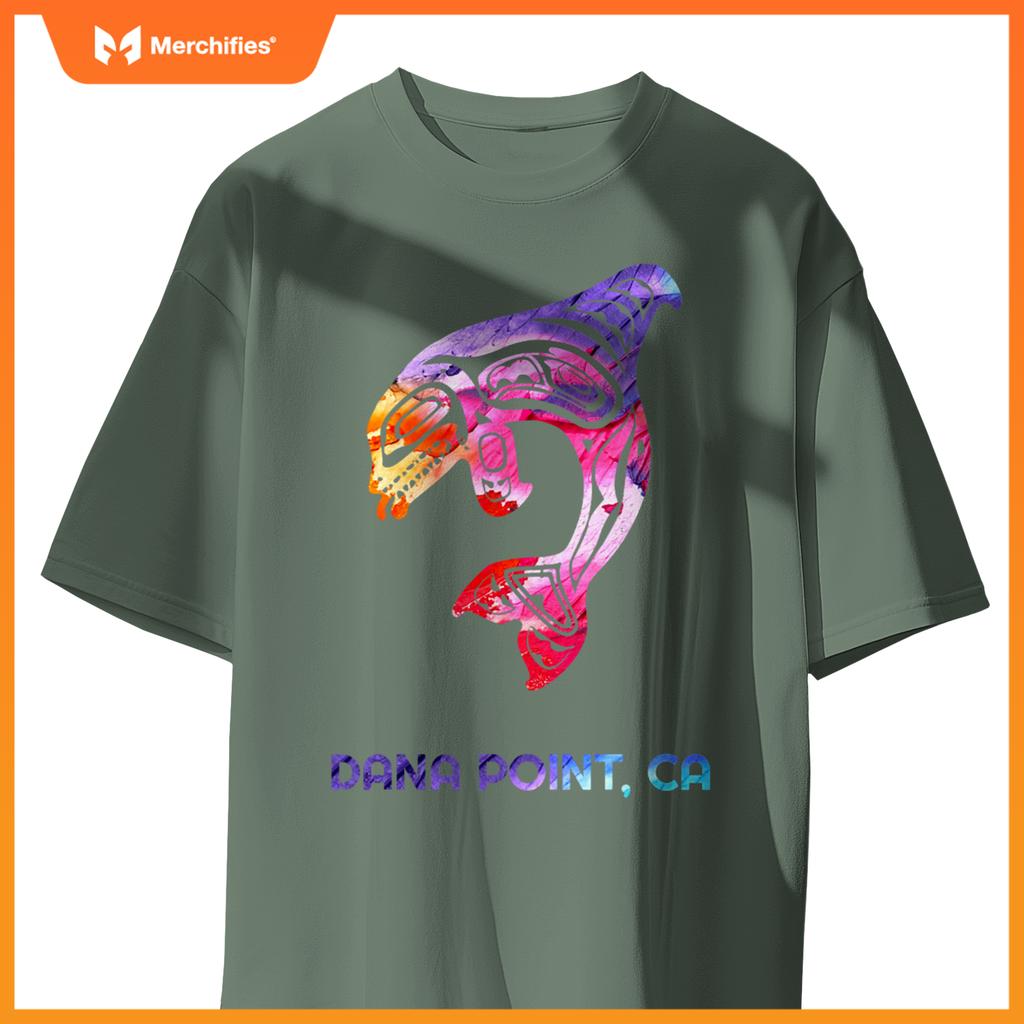 Dana point calinia orca killer whale native american t-shirt