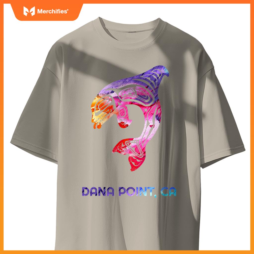 Dana point calinia orca killer whale native american t-shirt